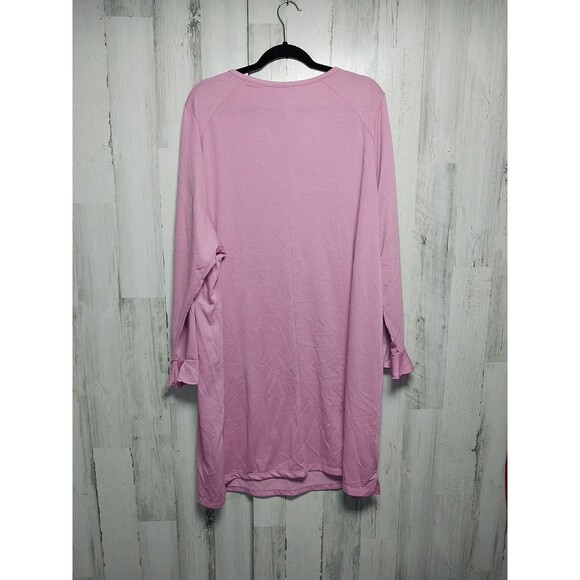 Lane Bryant 26/28 Pink Loungwear Top Nightgown - Picture 6 of 8